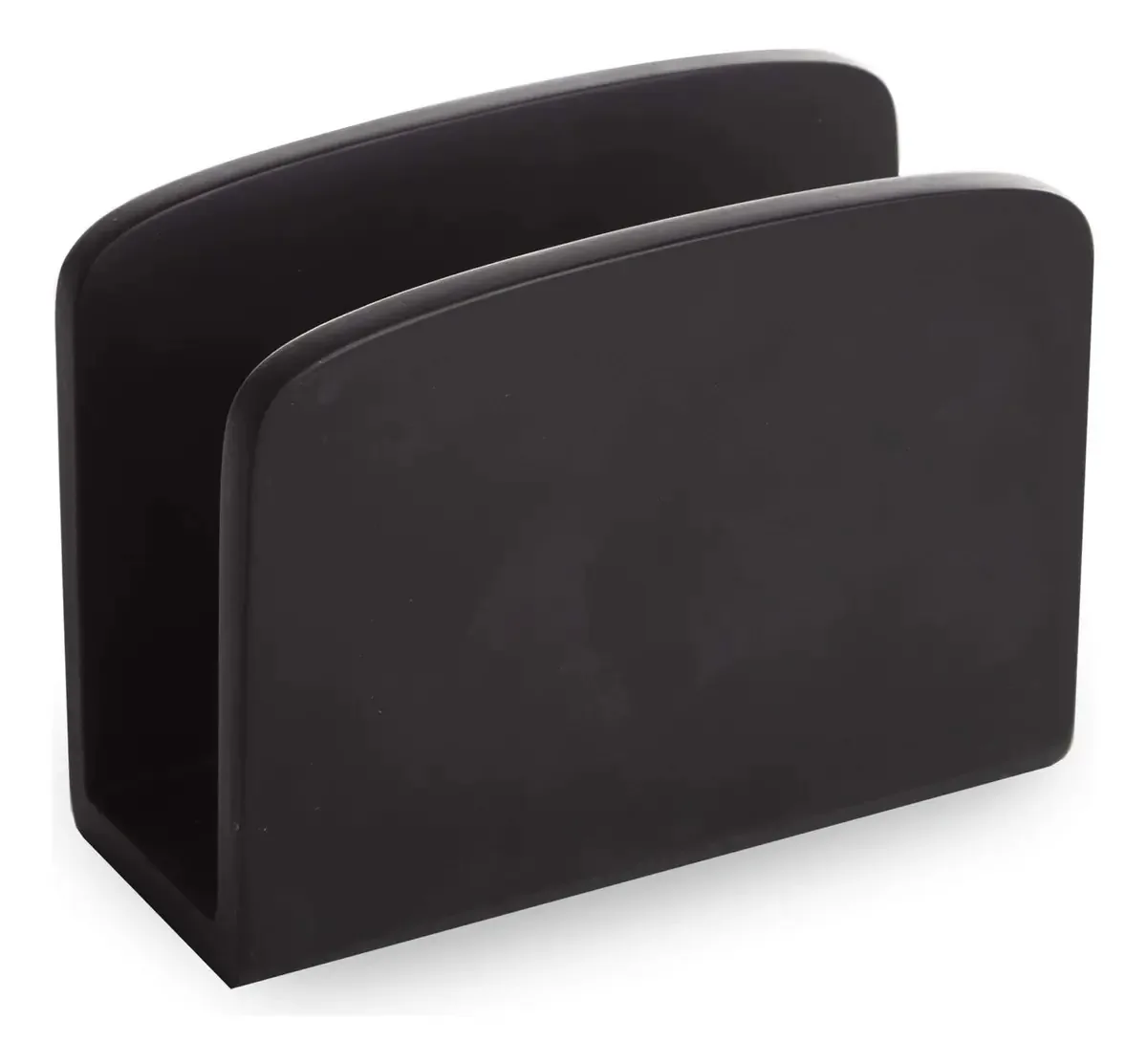 Porta-guardanapos de mesa preto de estilo moderno