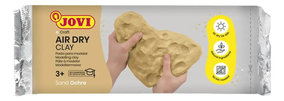 Massa de modelar Jovi Air Dry 250 Gr, cor ocre