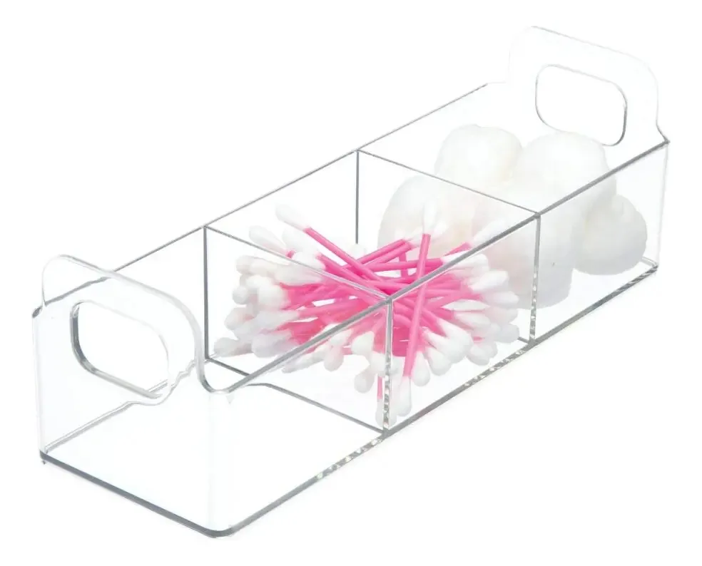 Organizador de maquiagem MetroDecor 0465MDBA - transparente