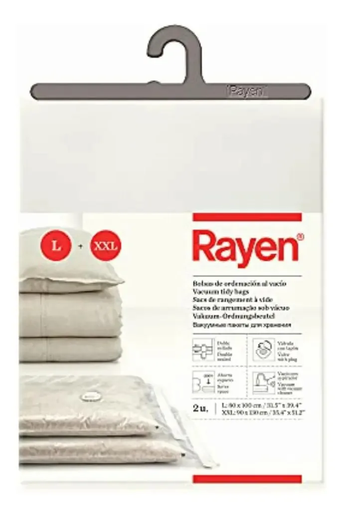 Conjunto de bolsas de separação de roupas vazias Rayen 6236, 2 peças