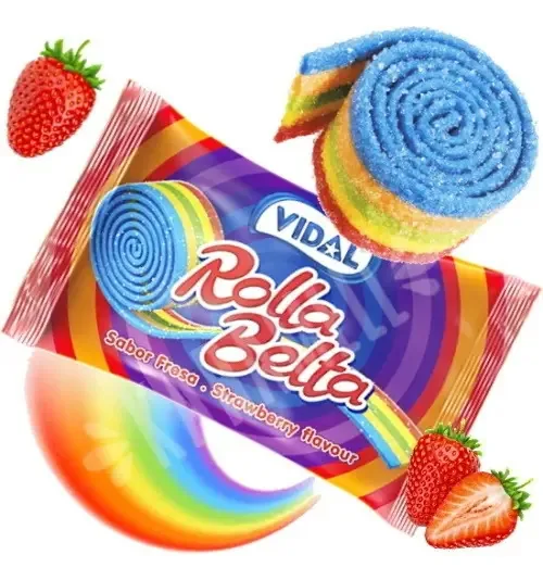 Bala Rolla Belta Multicolor Vidal 19g