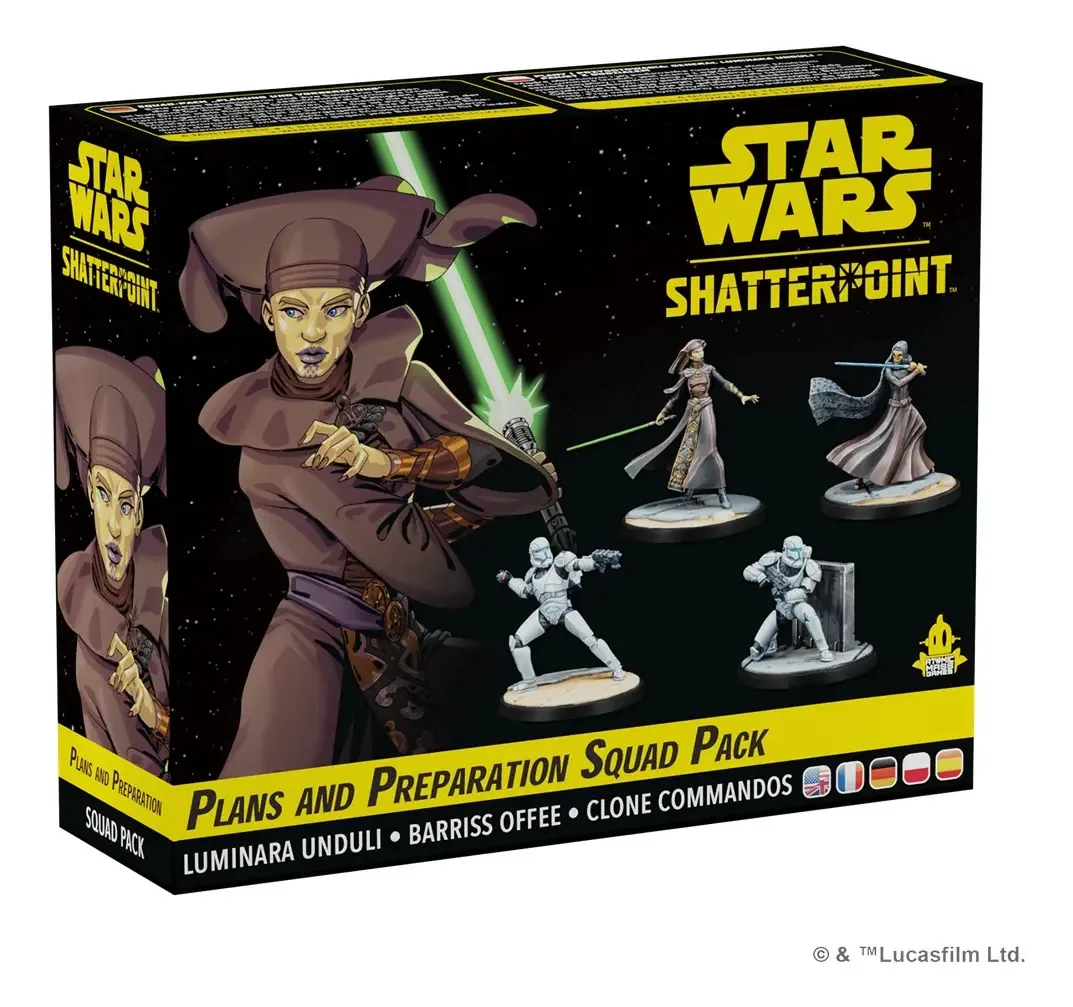 Pacote quadrado de planos e preparação para Starwars Shatterpoint em espanhol