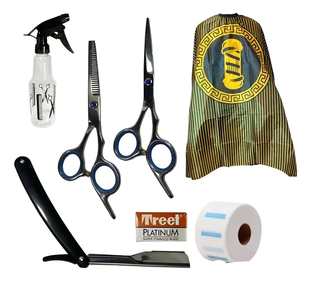 Barber Barber Combo Tesoura + Navalha + Bordas + Etc