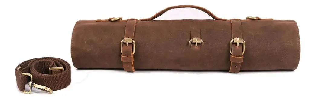 Bolsa grande para facas de chef, porta-facas de lona