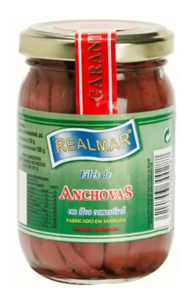 File De Anchova Em Oleo Realmar Vd 120gr