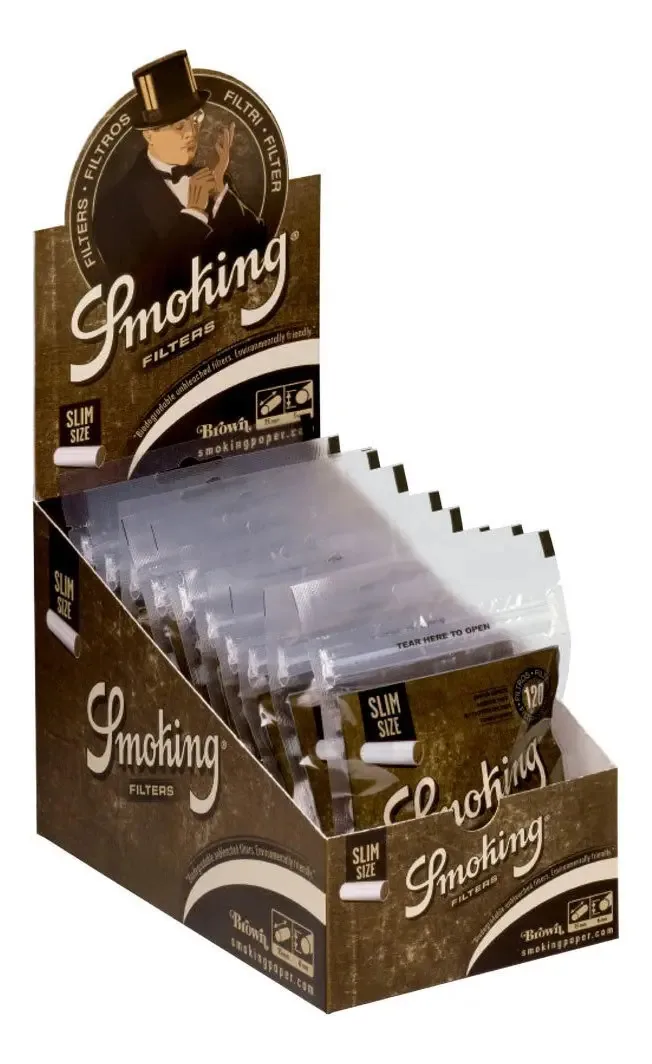 Filtro Slim Brown - Display Com 10 Zip Bags