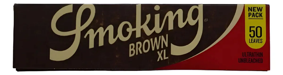 Seda Smoking Brown King Size XL 50 Folhas Para Fumar Papéis
