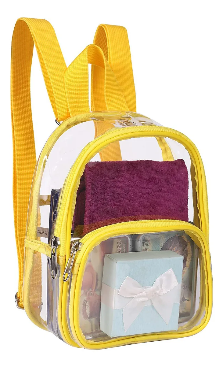 Mini mochila aprovada pelo Uspeclare Clear Stadium para meninas