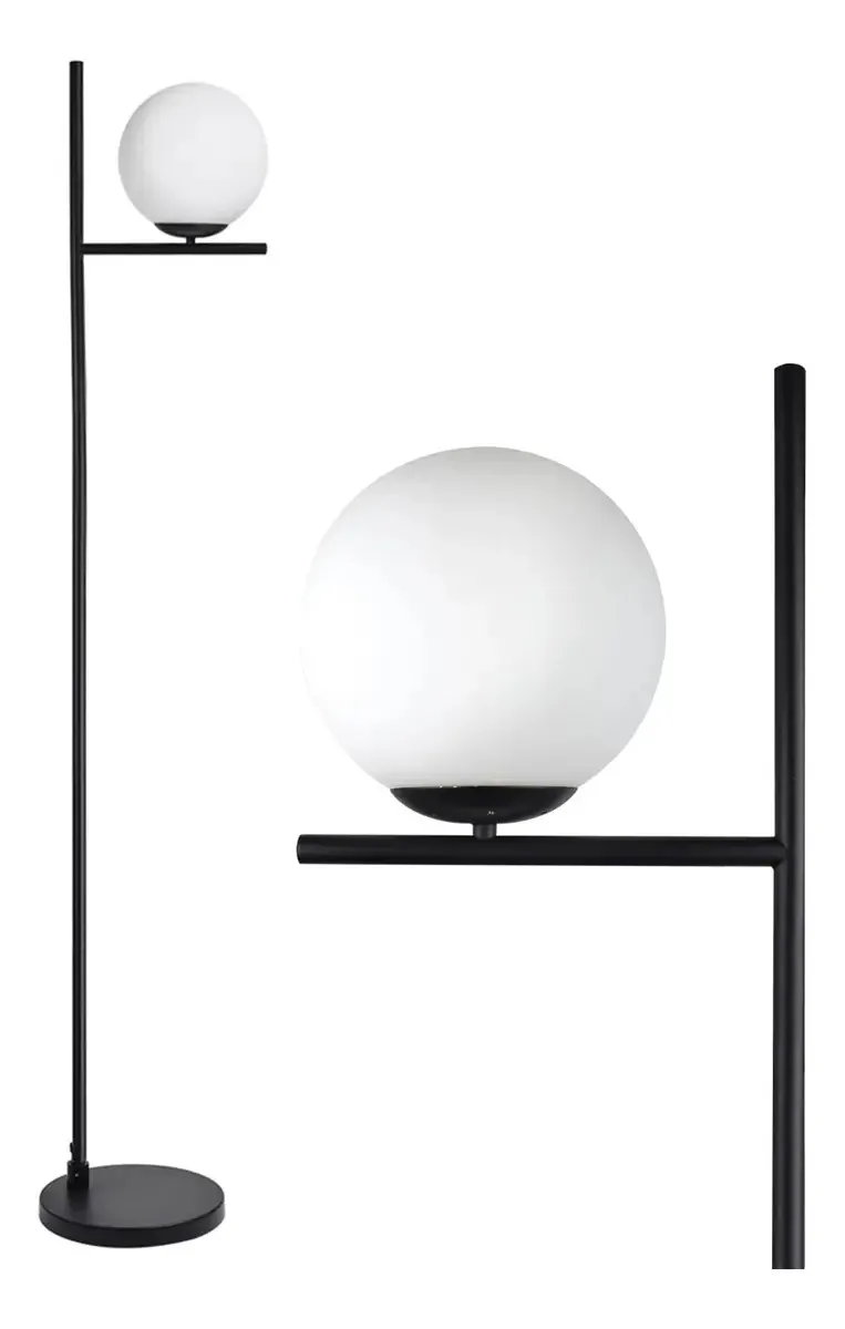 Dllt - Luminária de chão LED moderna Sphere de 9W, luminária