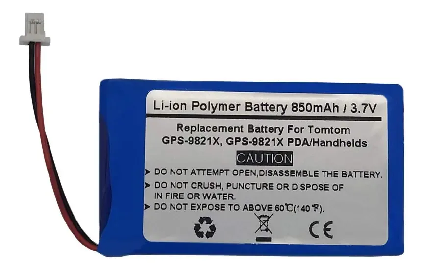 Bateria de reposição para Tomtom GPS-9821x GPS Navigator, Gps