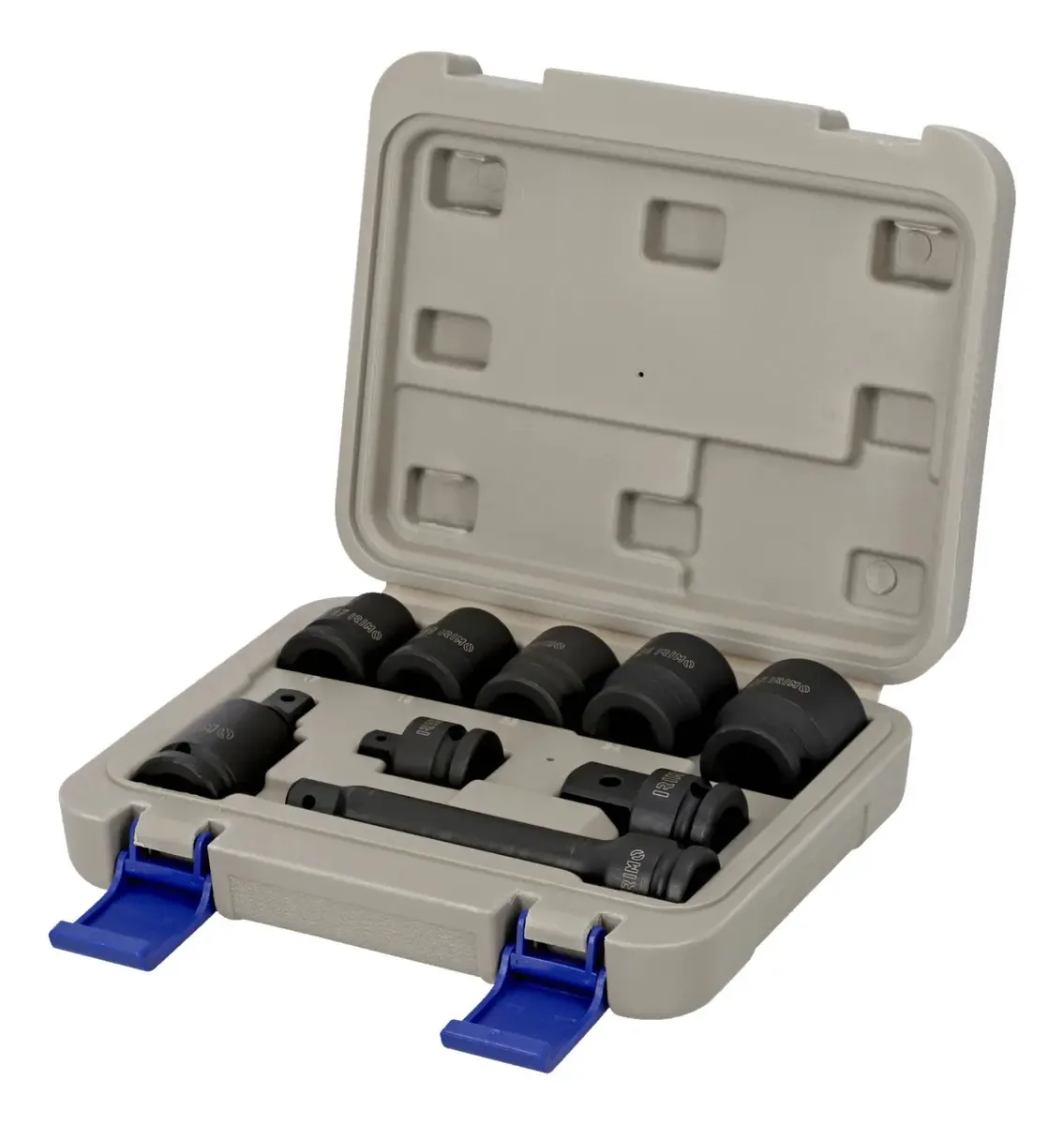 Conjunto de chaves de impacto hexagonais Irimo 1/2 de 9 peças - preto