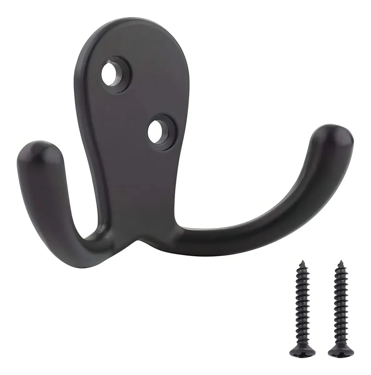 Amazonbasics - Black Robe Hook - Pacote com 5