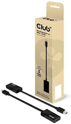 Cabo HDMI de 1 HDMI macho para 1 HDMI macho Club3d CAC-1156 preto 3m