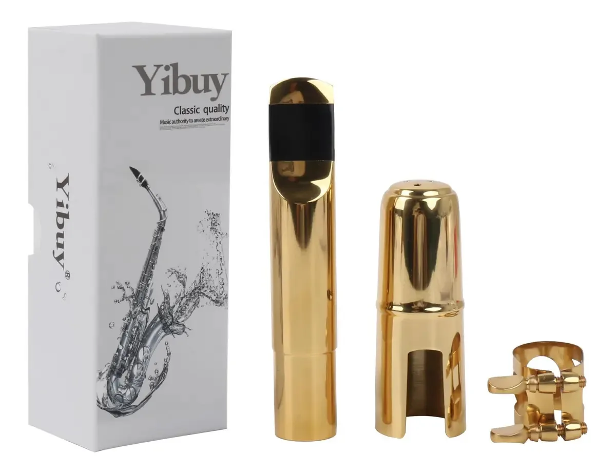 Boquilha de saxofone dourada Yibuy Yibuy104