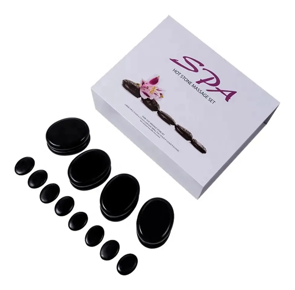 Conjunto de pedras vulcânicas de basalto SPA 16 unidades
