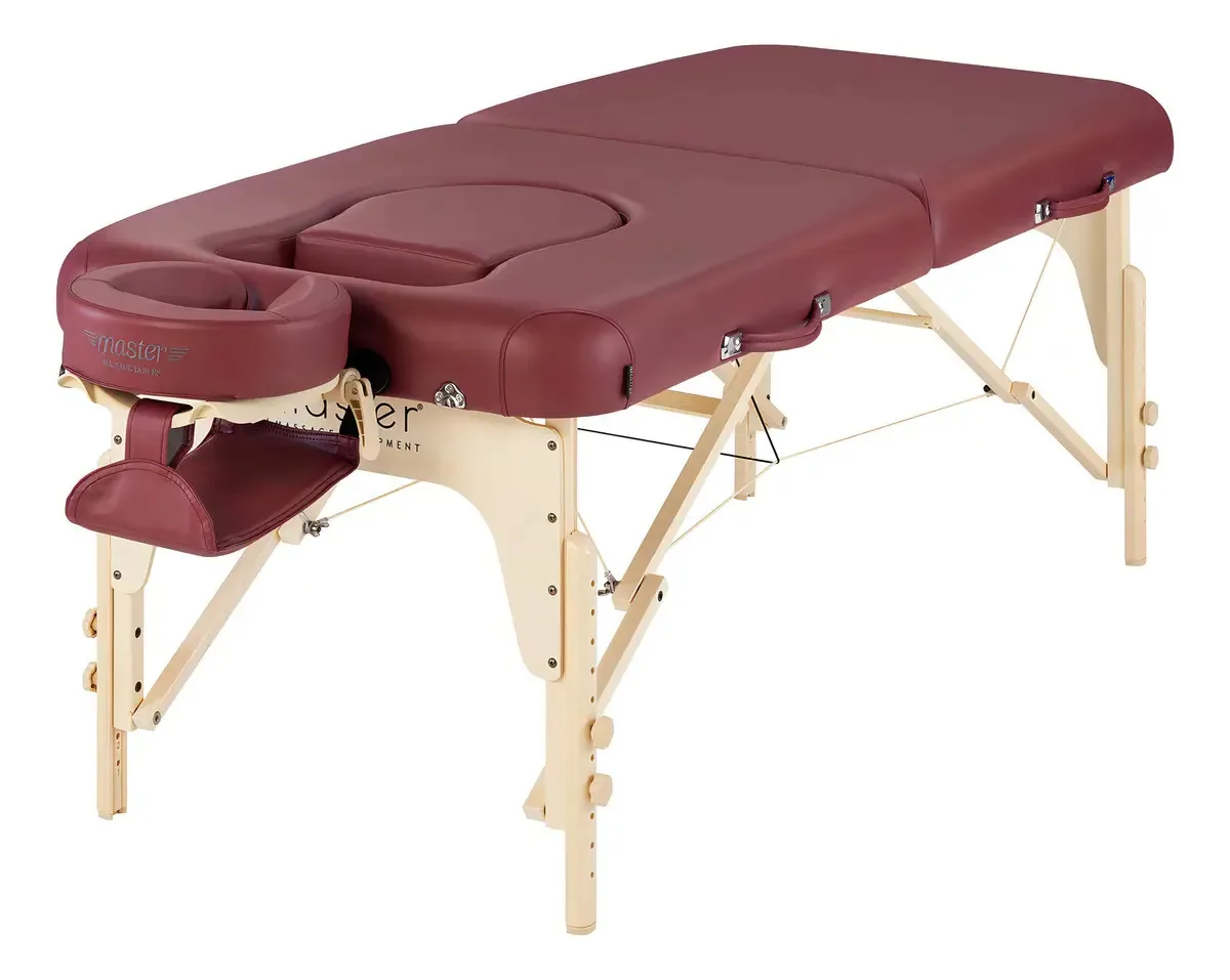 Mesa de massagem portátil para gravidez Master Massage Eva. Cor: vermelho