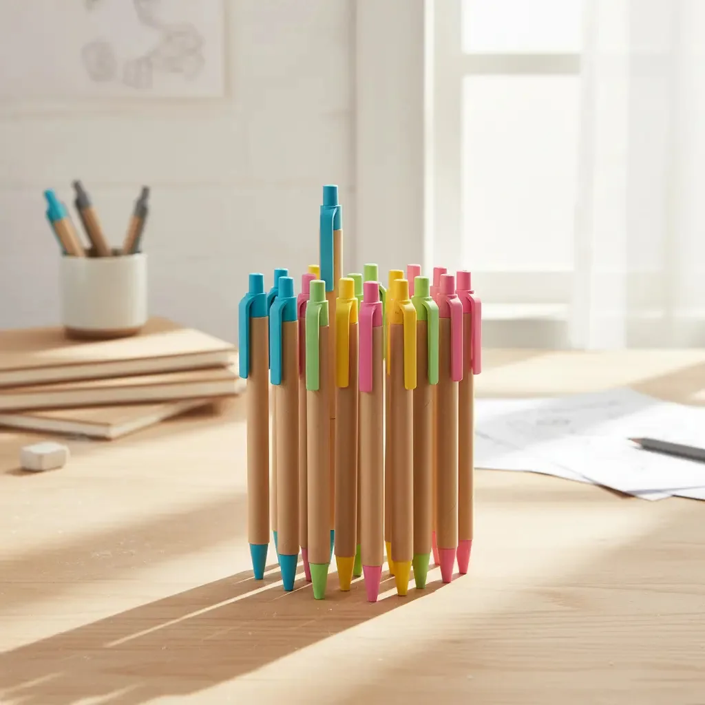 Conjunto Ballpoint Simply Genius 100U, preto, 5 canetas