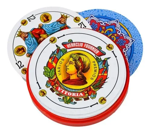 Cartões espanhóis redondos circulares de Fournier