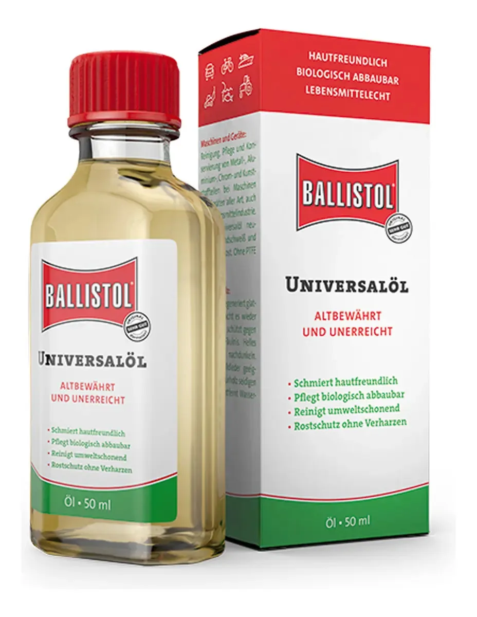 Óleo de limpeza de pistola universal Ballistol 50ml
