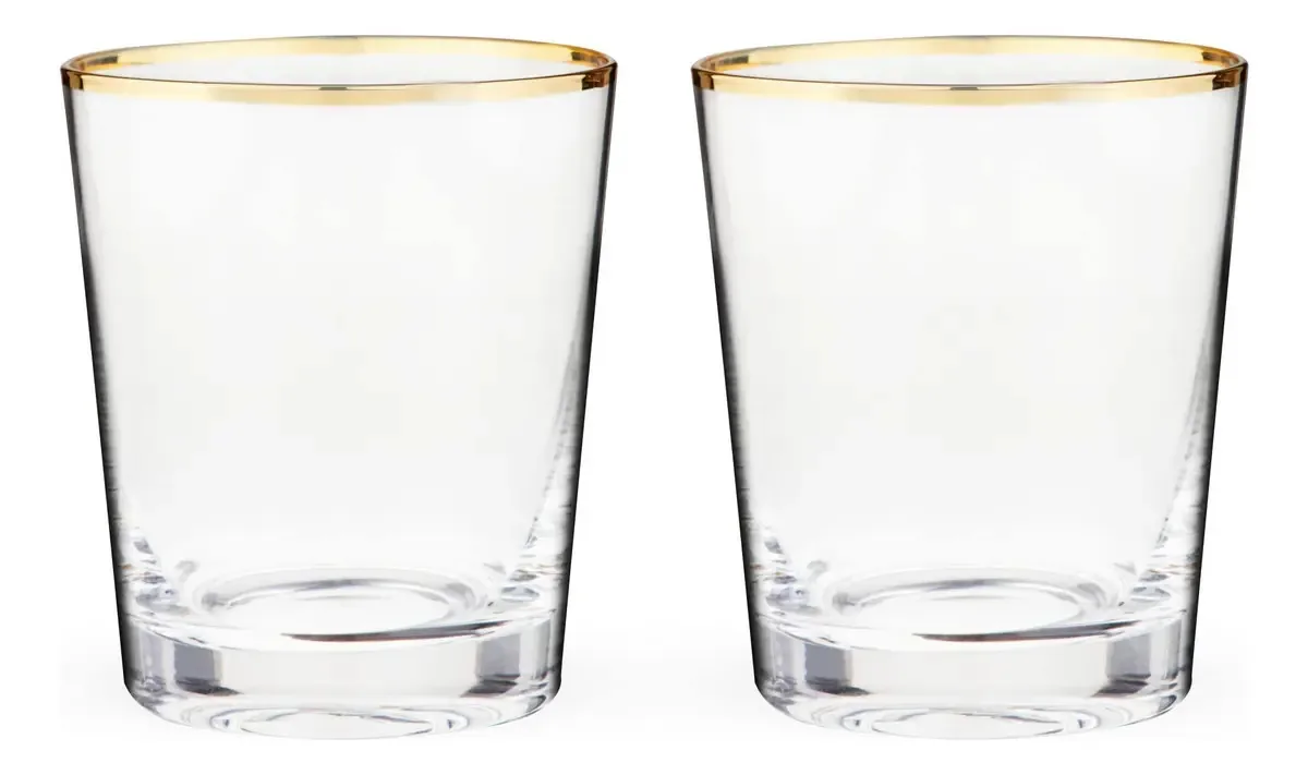 Copos Twine Gold, conjunto de copos de coquetel transparentes