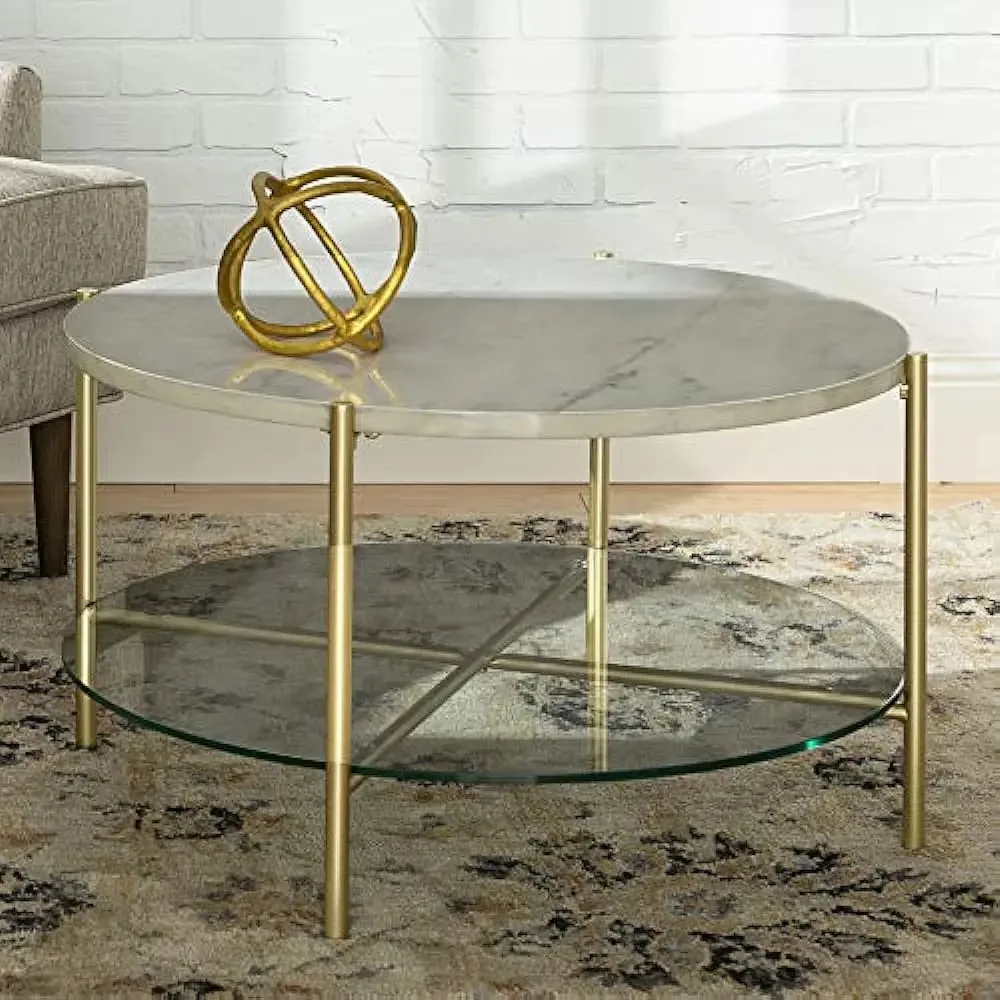 Walker Edison Blaine Mid Century Modern Mesa De Centro Redon