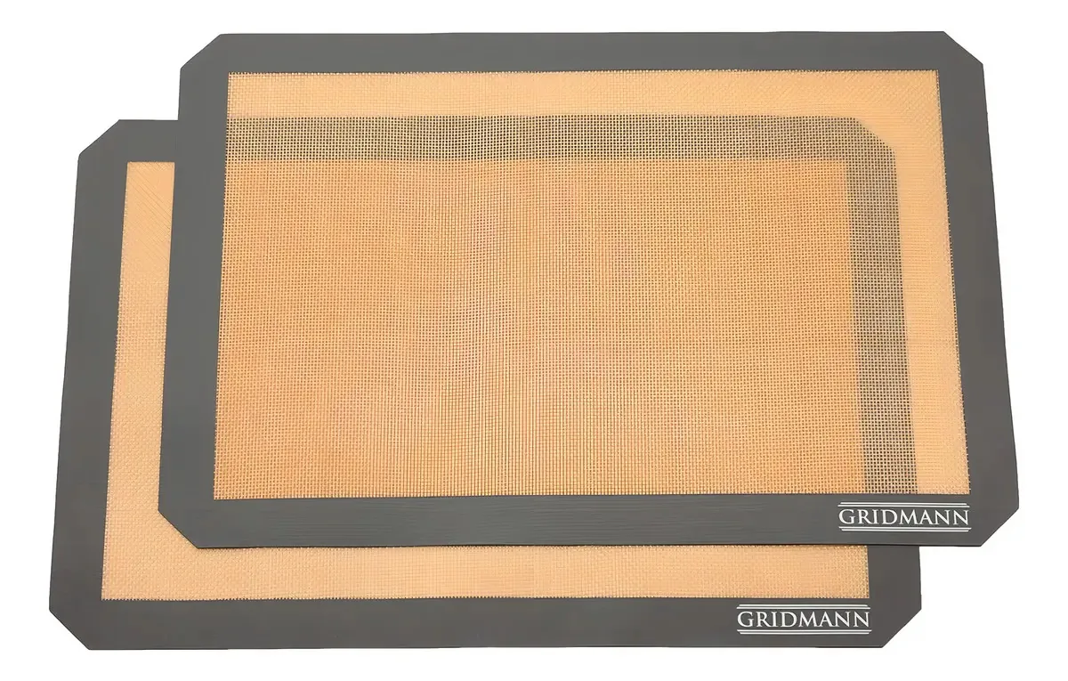 Tapete de cozimento de silicone antiaderente. 2 unidades