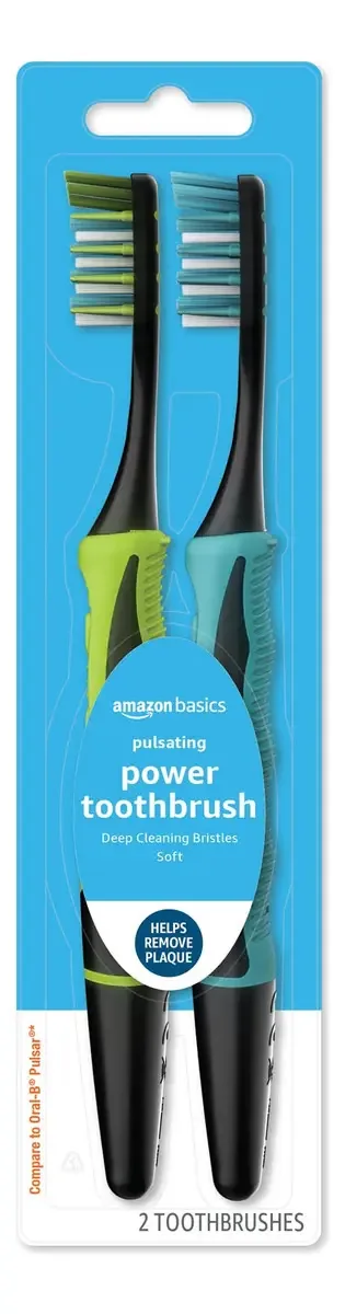 Escova De Dentes Amazon Basics Pulsating Deep Cleaning Soft