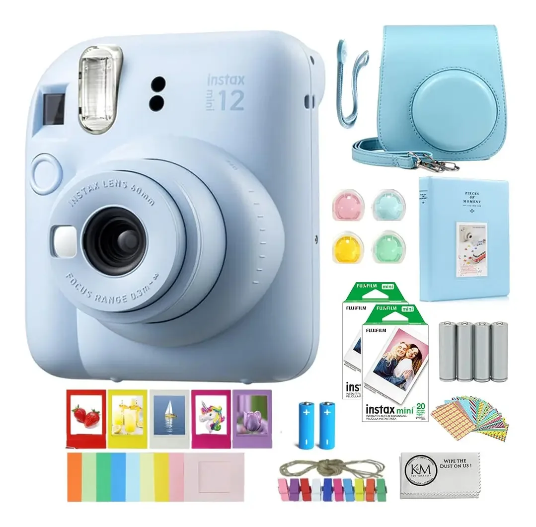 Câmera de filme instantâneo Fujifilm Instax Mini 12 Blue