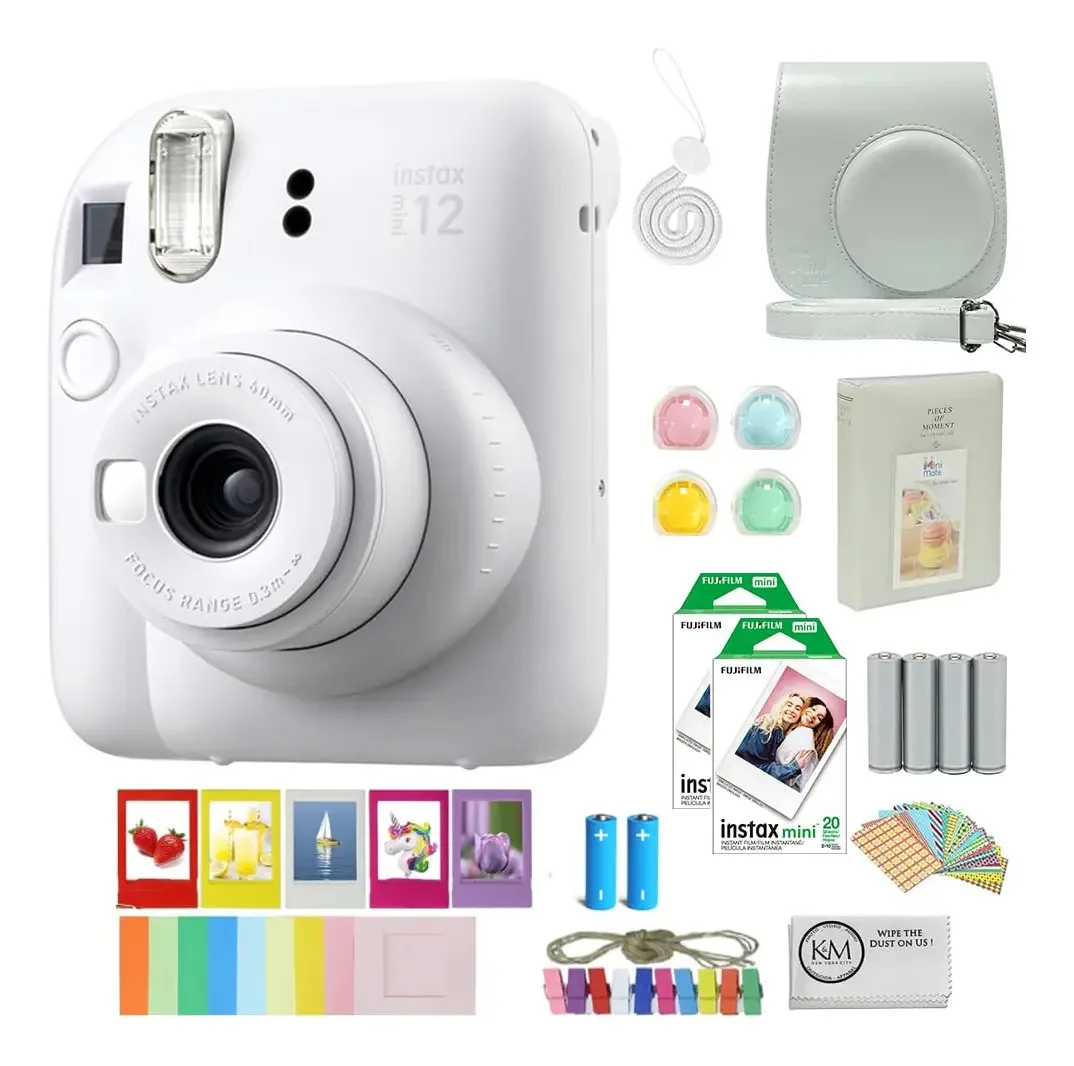 Câmera de filme instantâneo Fujifilm Instax Mini 12 Clay