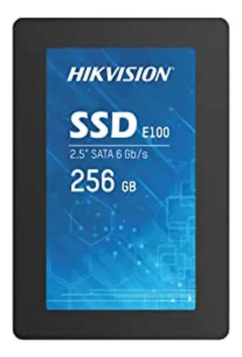 Disco SSD preto Hikvision E100 256g
