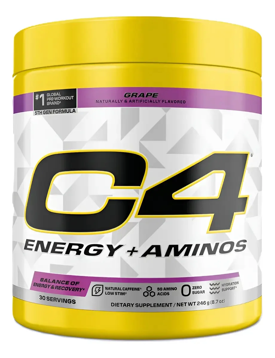 Cellucor C4 Energy + Aminos 30 Serviços 255gr. Sabor de uva