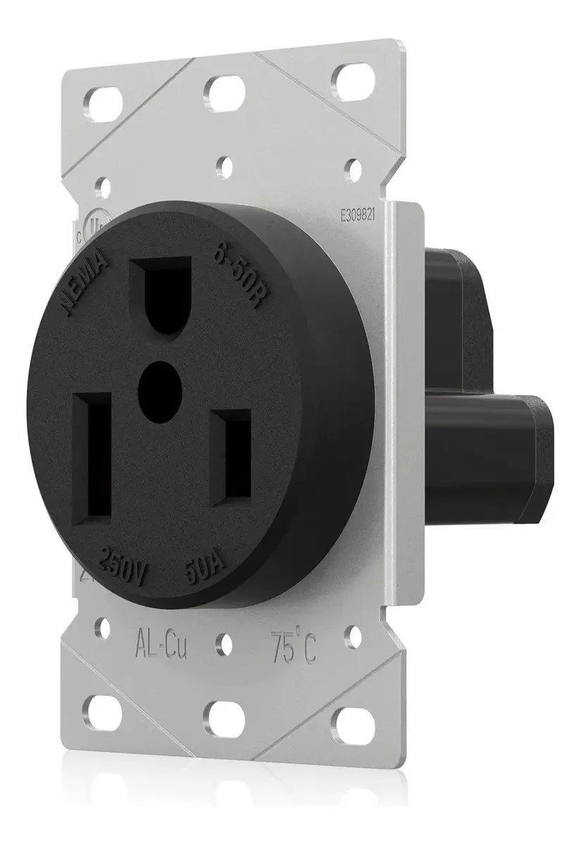 Receptáculo Nema 6-50r 50a 250v Tomada Fêmea Industrial