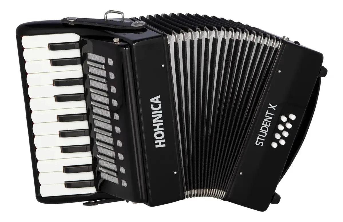 Acordeão de piano Hohner 30 Key Student X (preto)