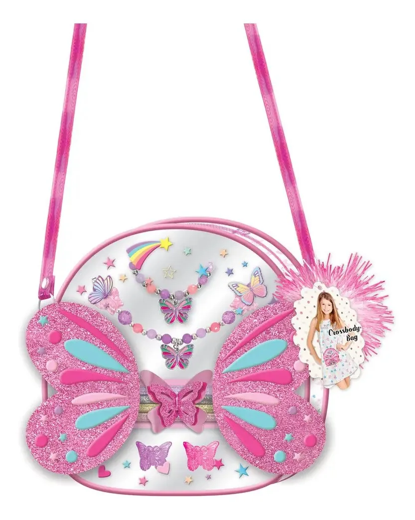 Bolsa Tiracolo Moda Beleza Menina C/acessórios Cabelo Bijou