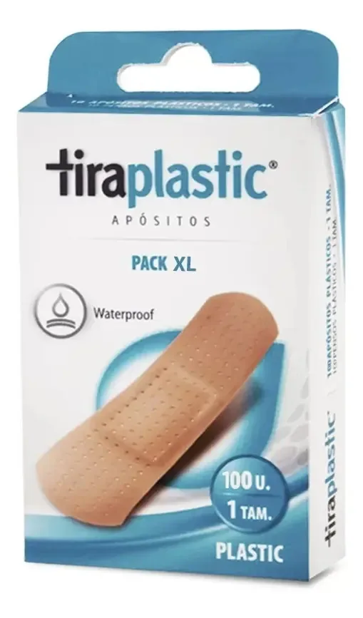 Curativos Xl 100 Unid, Tiraplastic