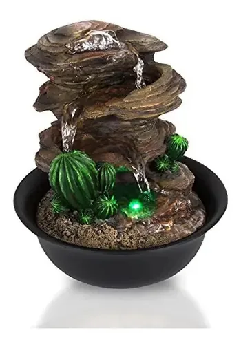 Fonte de água decorativa Serenelife SLTWF63LED