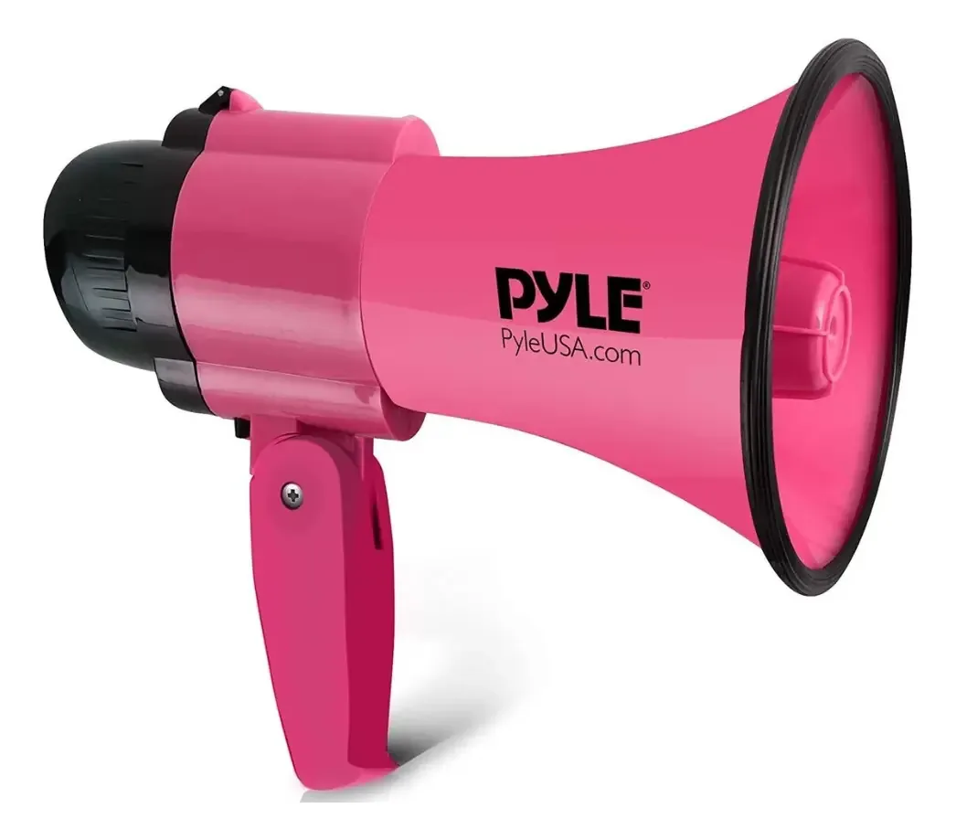 Alto-falante portátil de megafone Pyle compatível com bateria