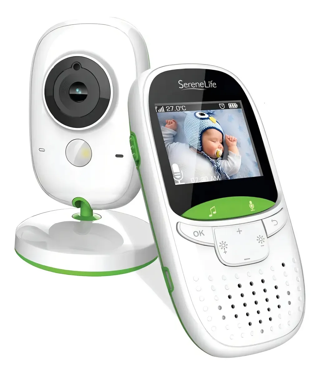 Babá eletrônica sem fio Serene SLBCAM10.5 com câmera -branco