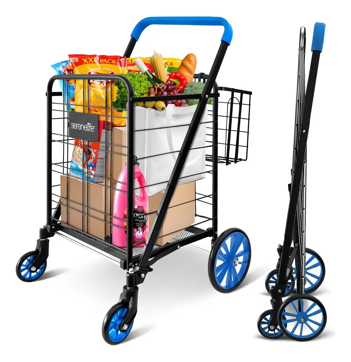 Carrinho de compras com rodas Serenelife Girl