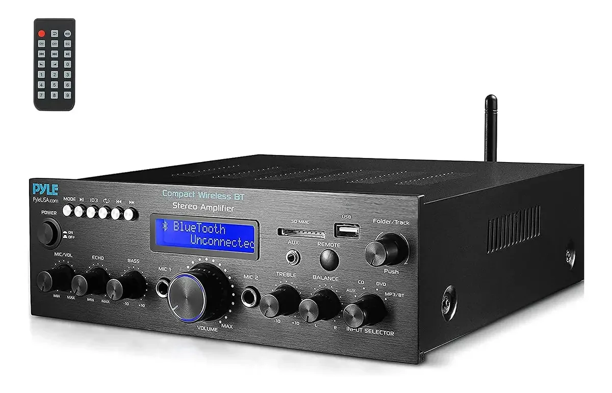 Amplificador estéreo Bluetooth compacto Pyle - Desktop