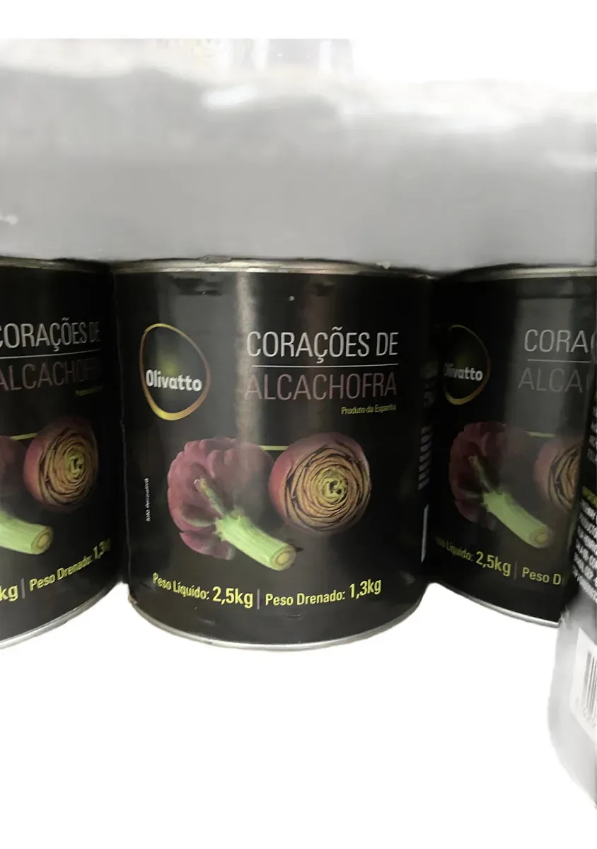 Corações De Alcachofra Olivatto 2,5kg