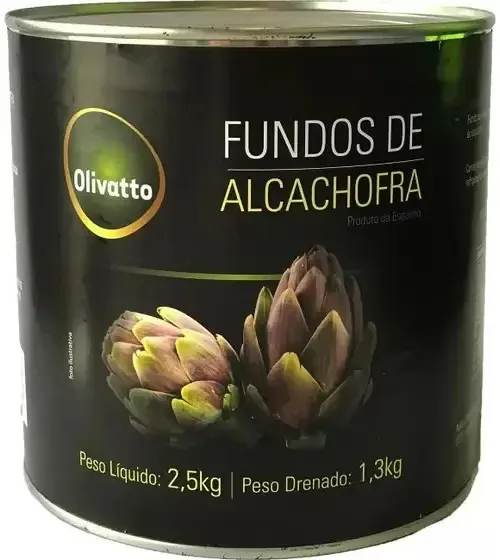 Fundos De Alcachofra Olivatto 2,5kg