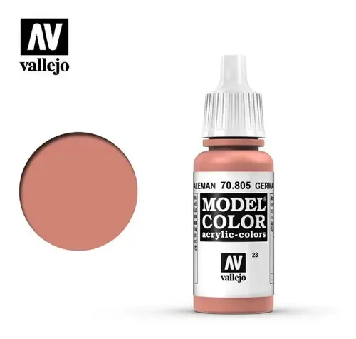 Pintura acrílica, modelagem, miniaturas, figuras, cor Vallejo, cor: laranja alemã