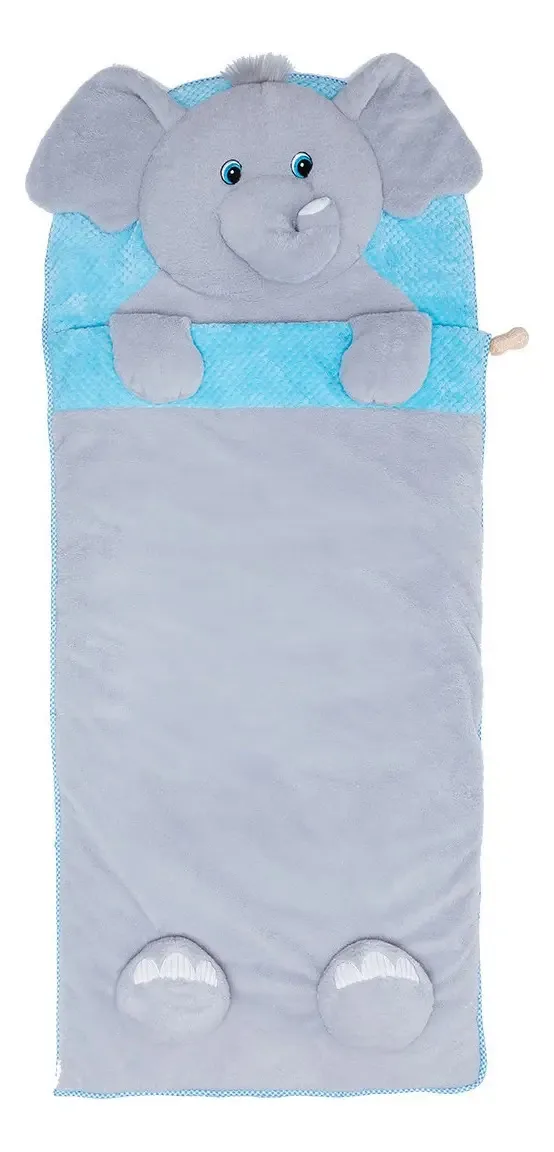 Saco de dormir de pelúcia - Elefante - Cobertor de saco de dormir