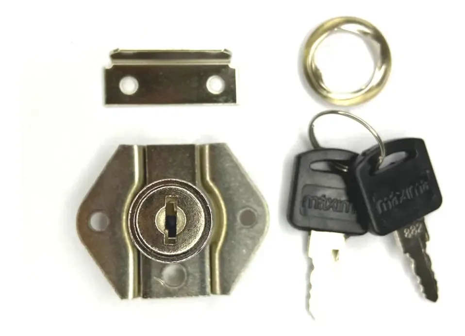 Fechadura Embutir Ferro Desicon Cromada 32mm Gavetas Portas