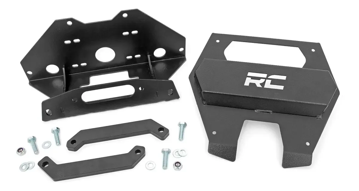 Placa de montagem Rough Country Winch para Polaris R