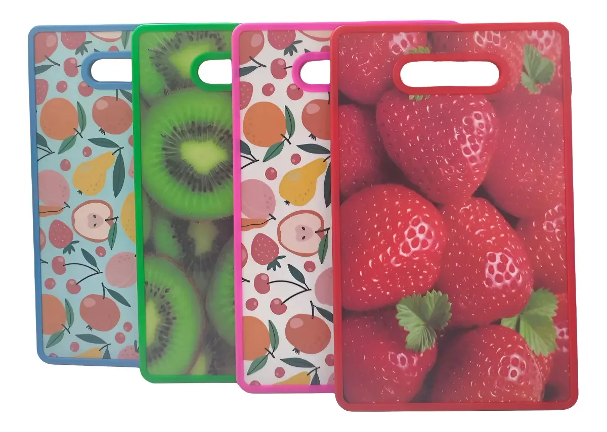 Tabuas Para Porte 37cm Estampas Frutas Sortidas Cor Branco