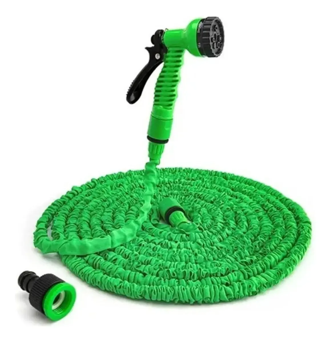 Mangueira retrátil expansível de 22,5 Mts para irrigação de jardim e jardim, cor verde