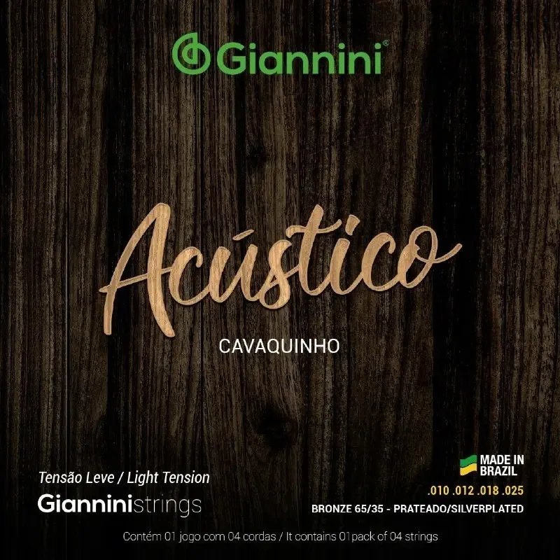Encordoamento Corda Cavaquinho Giannini Gescla Cavaco Leve