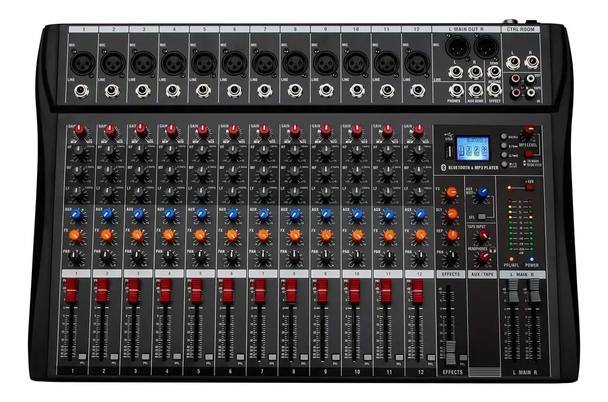 Interface Dx12 Depensheng Dj, gravação USB, mixer de estúdio